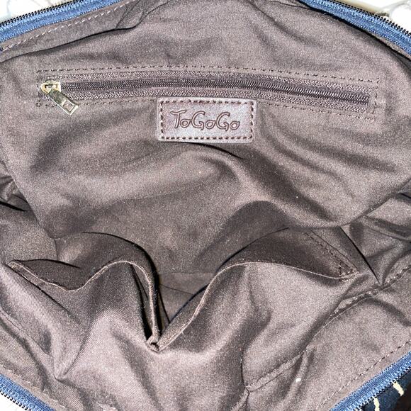 TOGOGO PURSE ,BAG-FABRIC TAPESTRY STYLE NAUTICAL ROPE HANDLE TOTE BAG - Picture 13 of 13